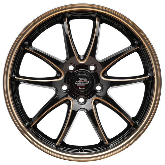Lenso 90-Z Wheel Gloss Black Copper Milling Copper Lip - image 2