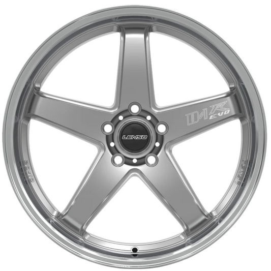 Lenso D1R-EVO Wheel Hyper Silver Mirror Lip - image 2