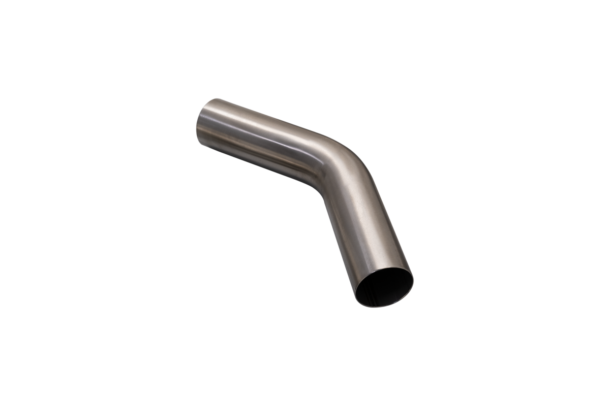 2.25″ Mandrel Bend, 45 Degree, Brushed 304 Stainless Steel