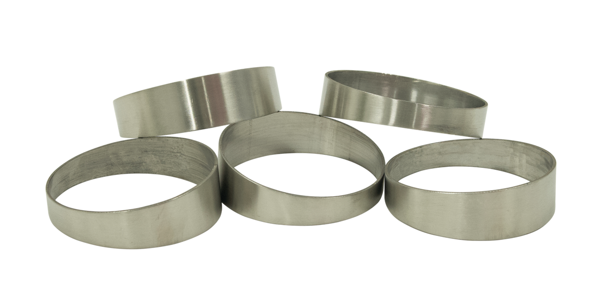 2.5inch Pie Cuts Brushed Stainless Steel 45' 1D