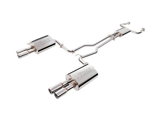 HSV E2 and E3 Twin 3Inch Cat Back Exhaust in Raw 409 Stainless Steel