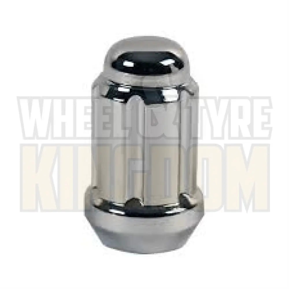Dynamic Accessories Wheel Nut 1/2" 38mm Spline Chrome