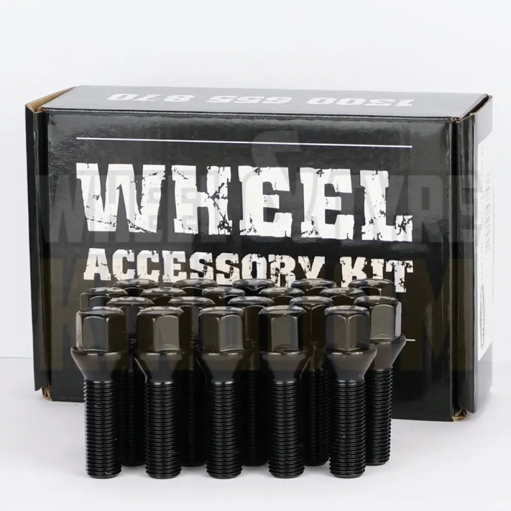 Dynamic Accessories Wheel Stud 14x1.5 64mm 17mm Hex Black Alloy (pack of 20)