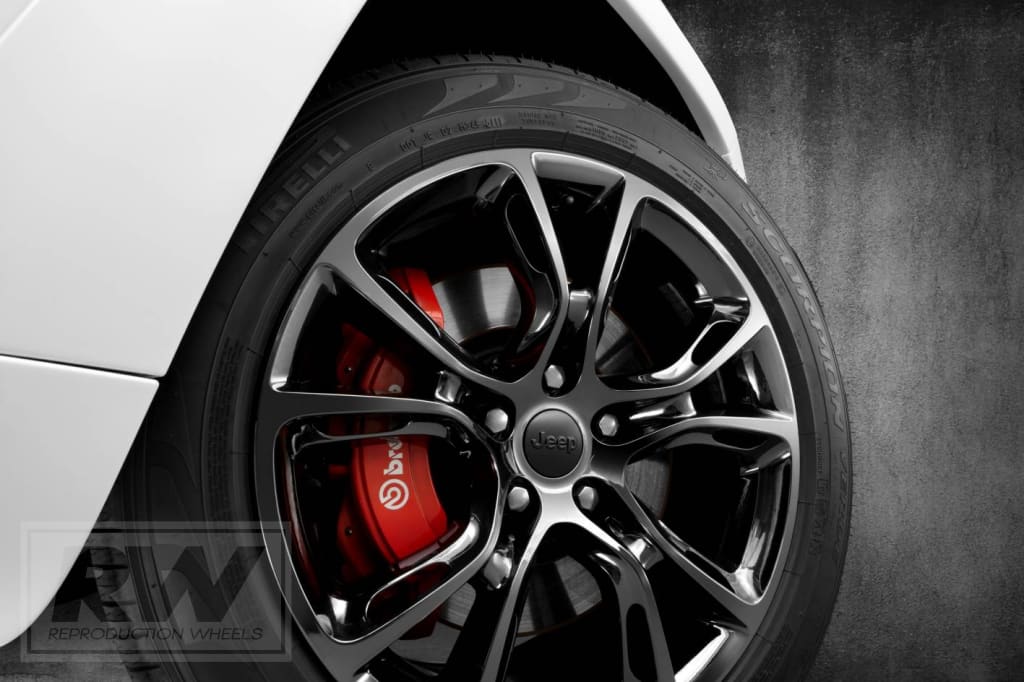 JEEP Grand Cherokee SRT8 WK2 Spider Monkey 20 inch Satin Black REPLICA Wheel