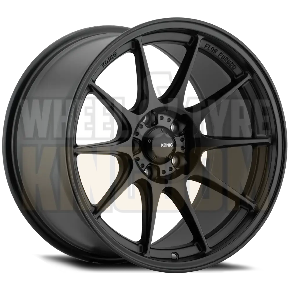 Konig Dekagram 18x8.5 5x114.3 +40 Semi-Matte Black