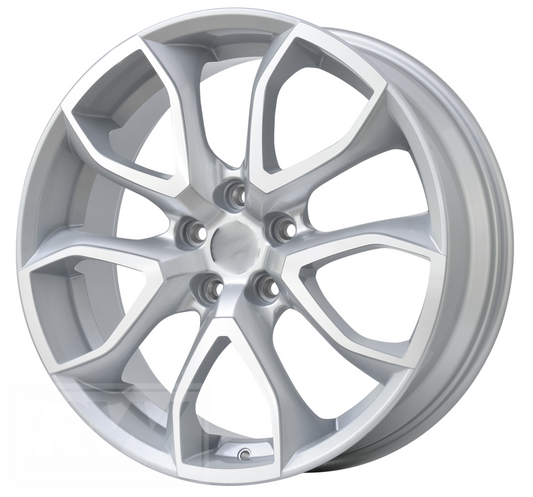 LS3 E-Series Pentagon 19 inch Silver Machined REPLICA Wheels (PRE-VE)