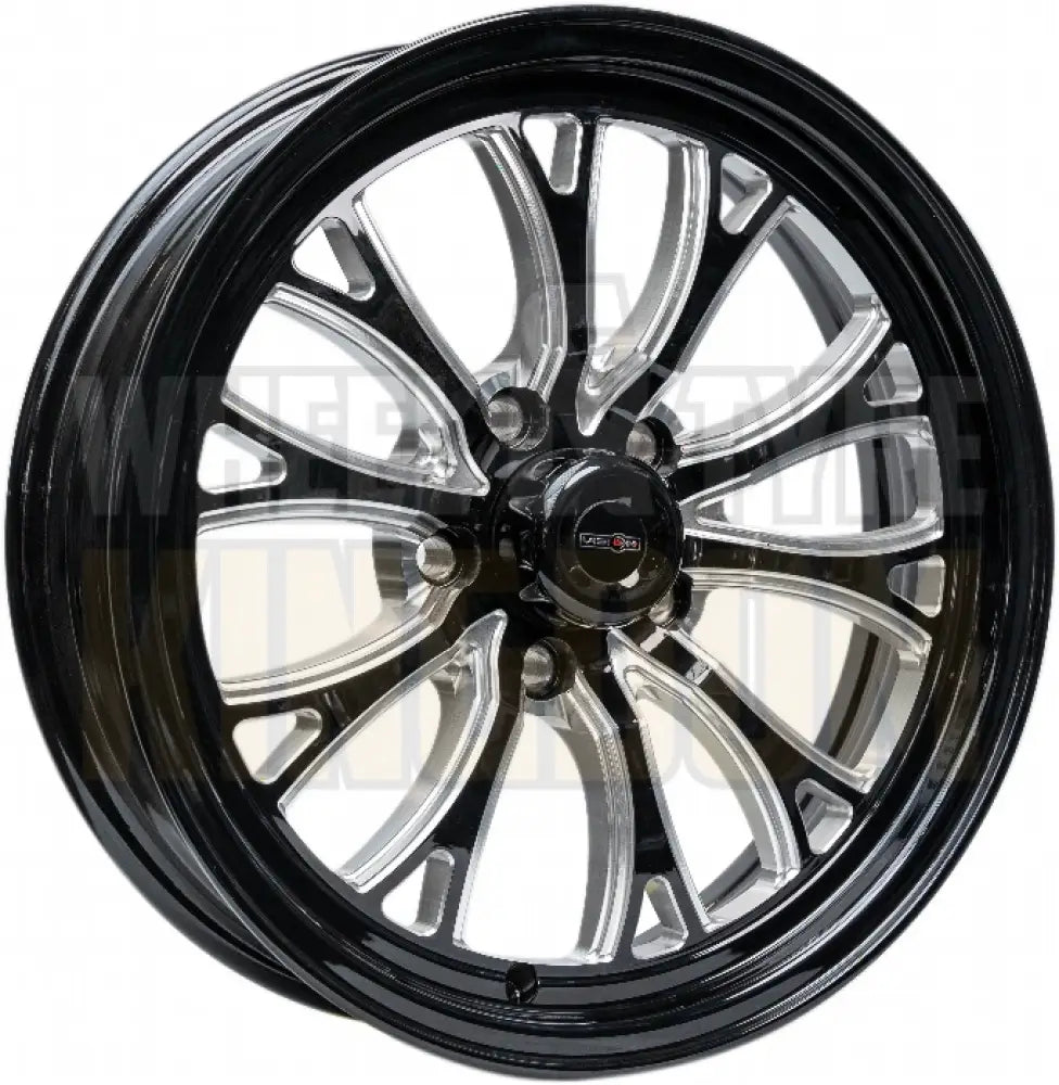 Outlaw Drag Intensity 17x4.5 1.75"BS Chevrolet - Gloss Black Milled
