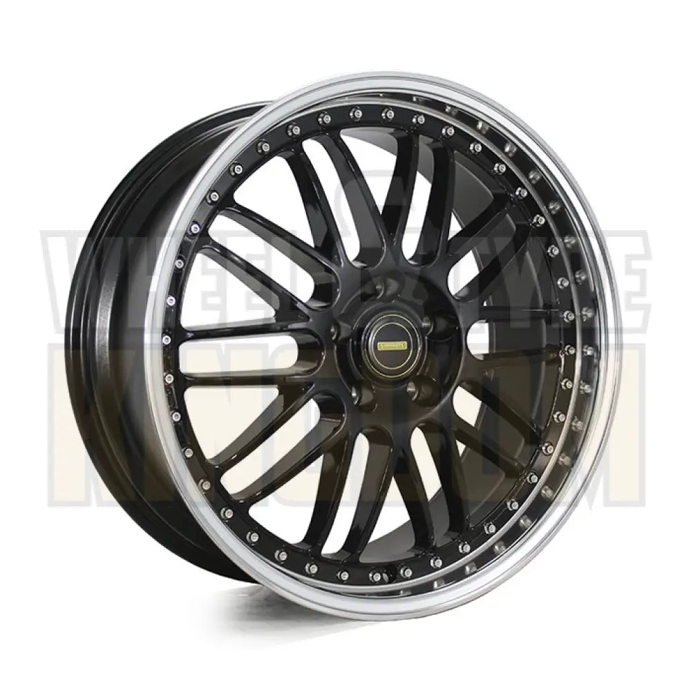 Simmons 17x9.5 5-stud OM-1 Gloss Black Mirror Lip
