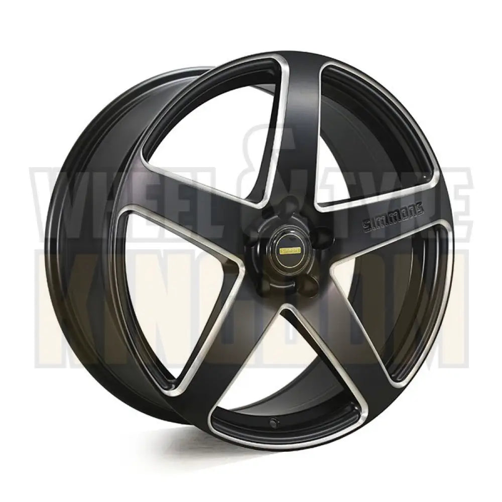 Simmons 18x9 5-stud Fr-cs Matte Black Chamfer Edge