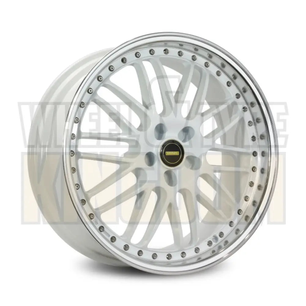 Simmons 20x8.5 5-stud OM-1 White Mirror Lip