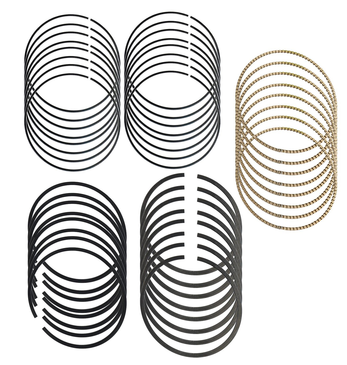 [MAHLE]   Engine - MAHLE, 6.0L LATE STD PISTON RING SET 4.000