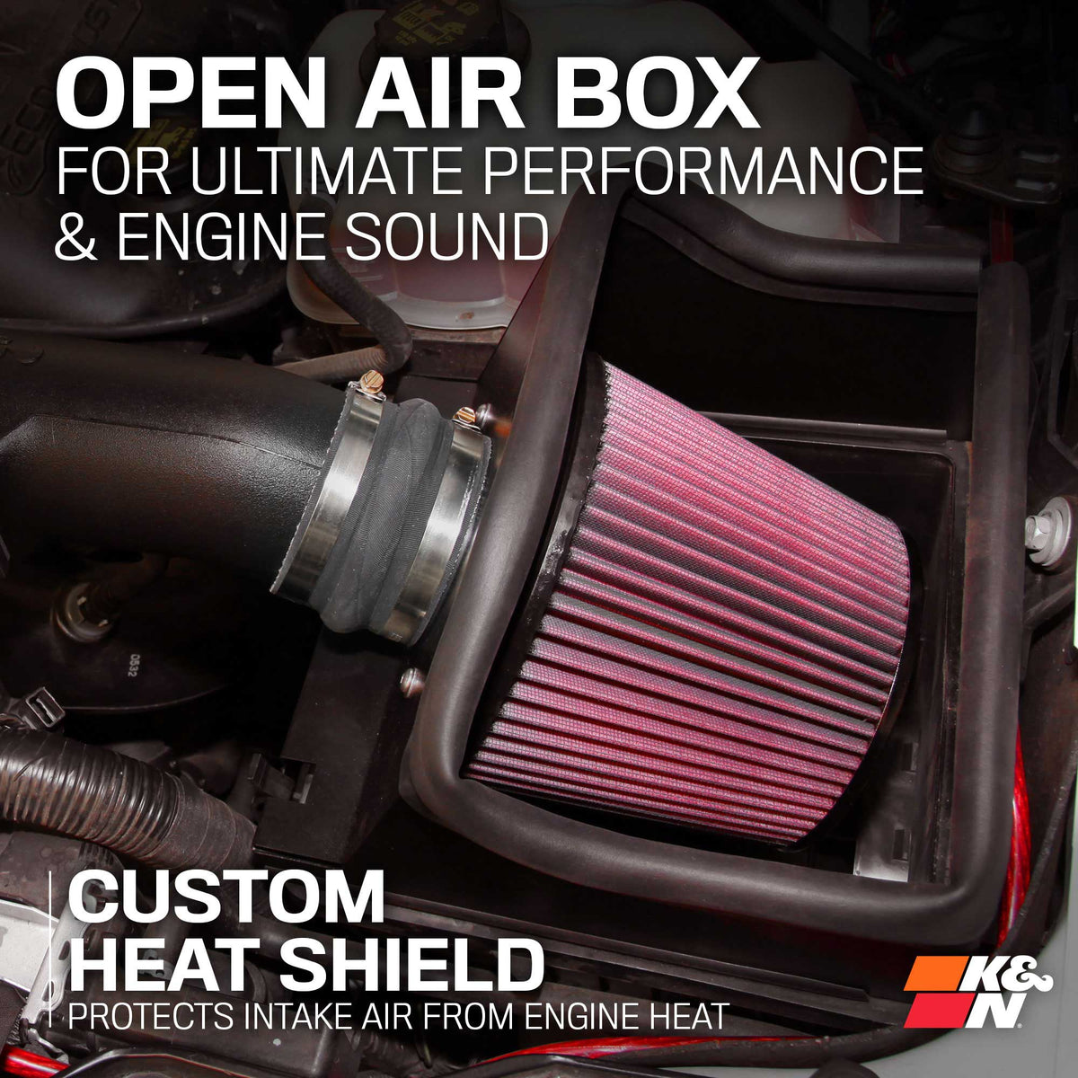[K&N]   Intake Kits - 57-2581 K&N Performance Air Intake, 2011 - 2014 Ford F-150 V8