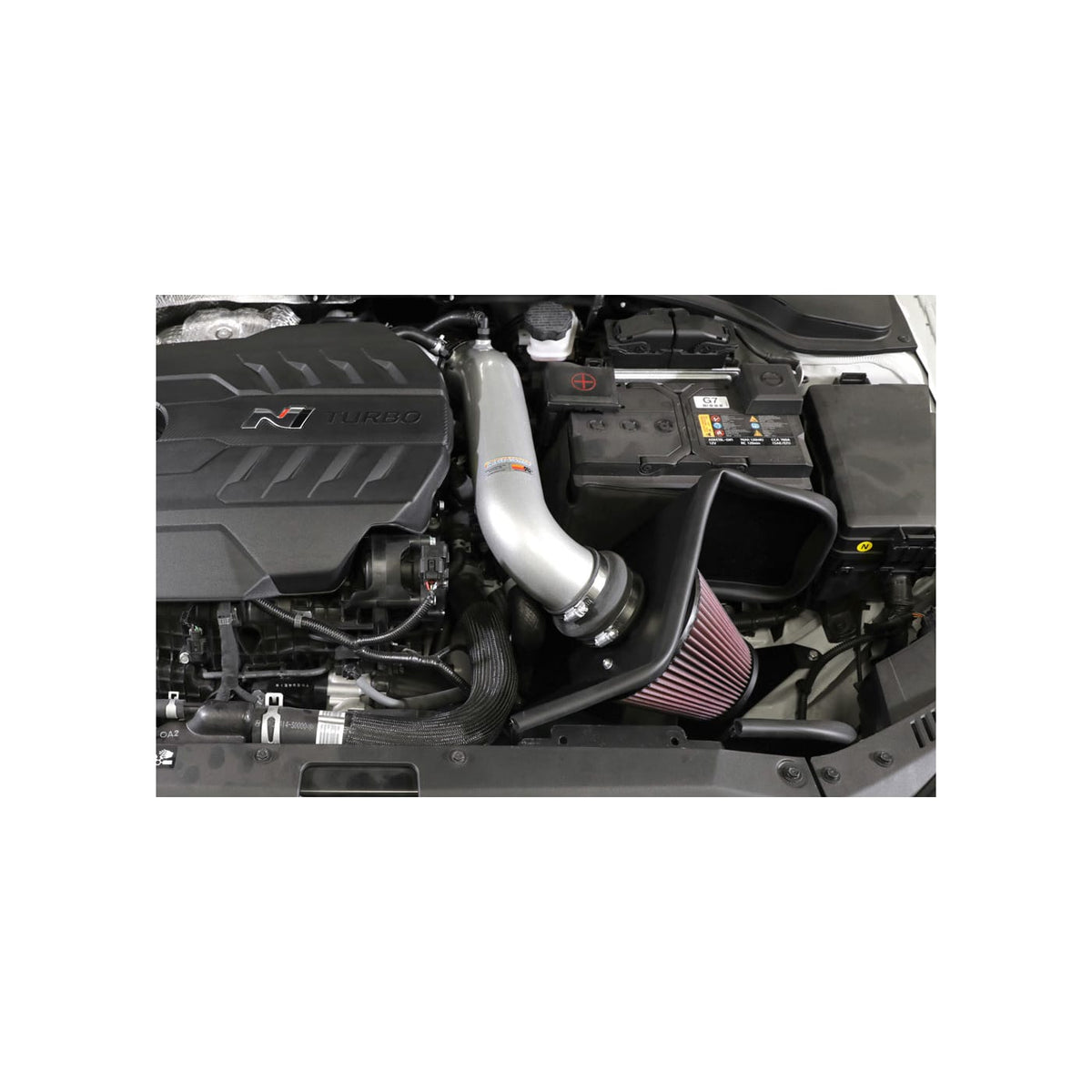 [K&N]   Metal Intake Kits - 69-5324TS K&N Performance Air Intake System, 2019 - 2021 Hyundai Veloster N/ 2018 - 2023 Hyundai i30N