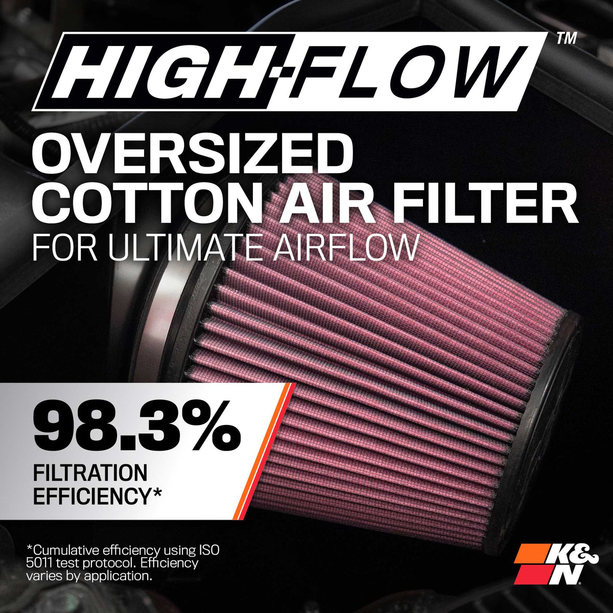 [K&N]   Intake Kits - 63-1561 K&N Performance Air Intake System, 2009 - 2024 RAM DT 1500/ 2500/ 3500 5.7L V8