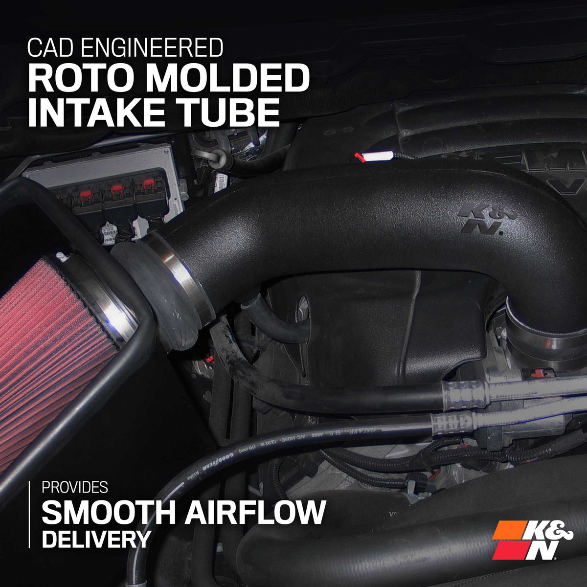 [K&N]   Intake Kits - 63-1561 K&N Performance Air Intake System, 2009 - 2024 RAM DT 1500/ 2500/ 3500 5.7L V8