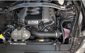 [K&N]   Intake Kits - 63-2590 K&N Performance Air Intake System, 2015 - 2017 Ford Mustang GT 5.0L V8
