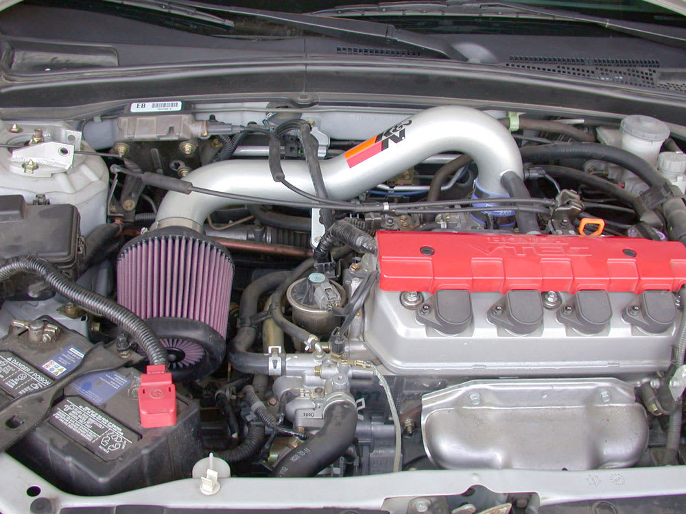 [K&N]   Metal Intake Kits - 69-1008TS K&N Performance Air Intake System, HONDA CIVIC, L4-1.7L