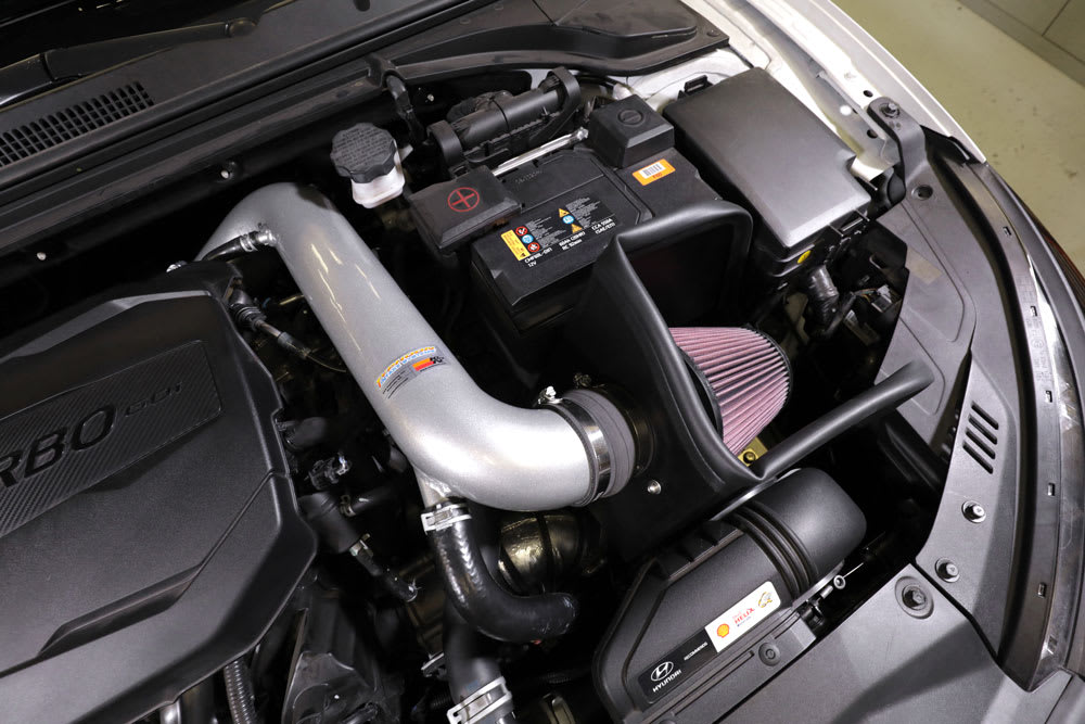[K&N]   Metal Intake Kits - 69-5323TS K&N Performance Air Intake System, 2019 - 2021 Hyundai Veloster 1.6L L4