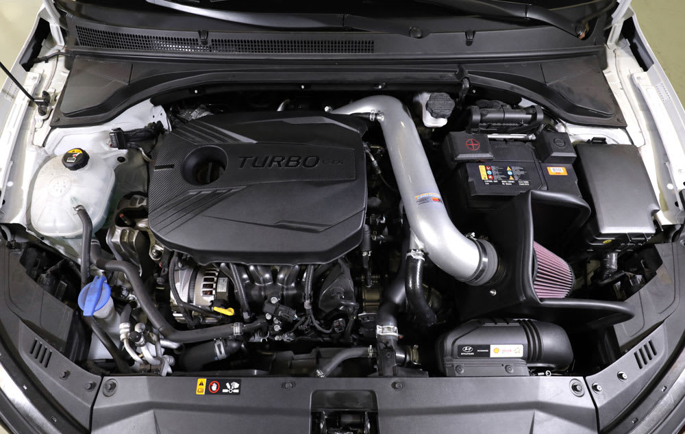 [K&N]   Metal Intake Kits - 69-5323TS K&N Performance Air Intake System, 2019 - 2021 Hyundai Veloster 1.6L L4