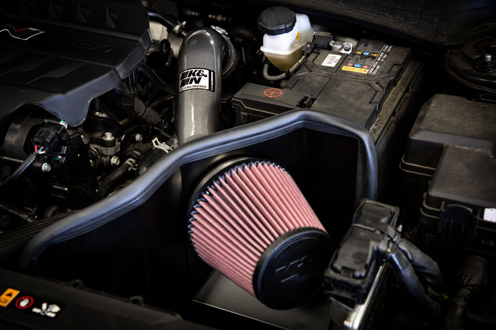 [K&N]   Metal Intake Kits - 69-5329TC K&N Performance Air Intake System, 2022 - 2025 Hyundai Elantra N 2.0L L4