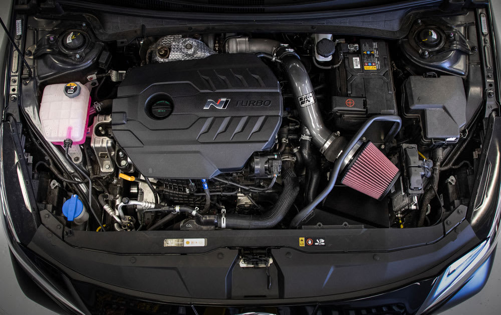[K&N]   Metal Intake Kits - 69-5329TC K&N Performance Air Intake System, 2022 - 2025 Hyundai Elantra N 2.0L L4