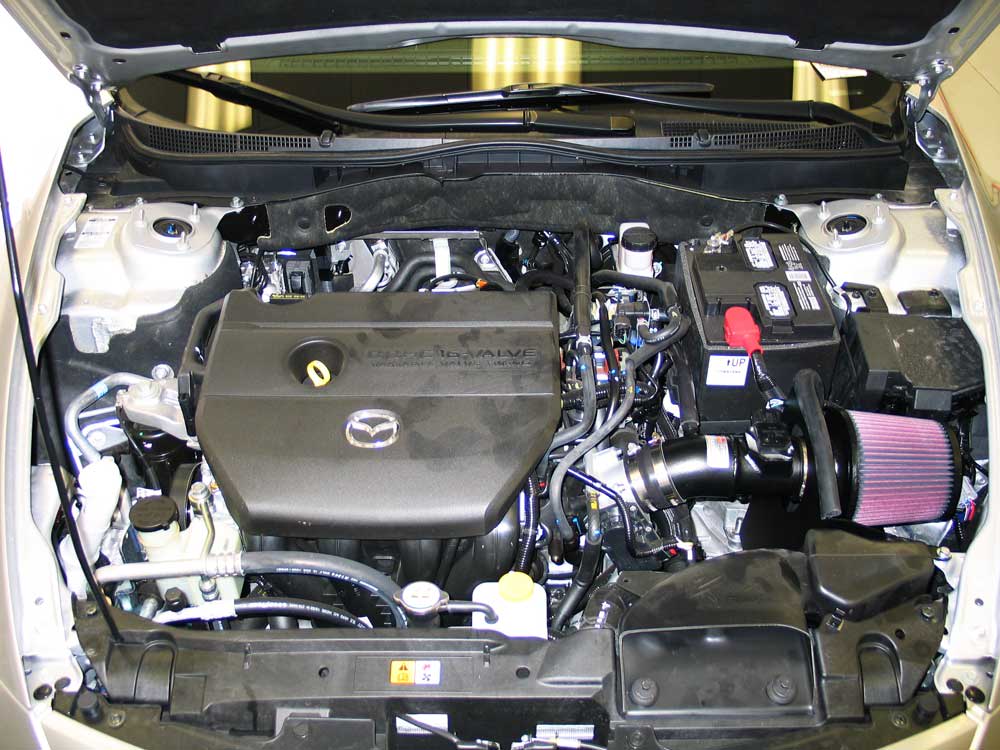 [K&N]   Metal Intake Kits - 69-6028TTK K&N Performance Air Intake System, 2009 - 2013 Mazda 6 2.5L L4
