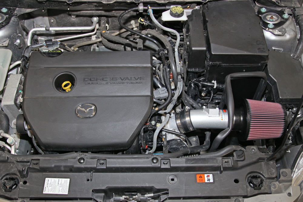 [K&N]   Metal Intake Kits - 69-6031TS K&N Performance Air Intake System, 2011 - 2013 Mazda 3 2.0L L4