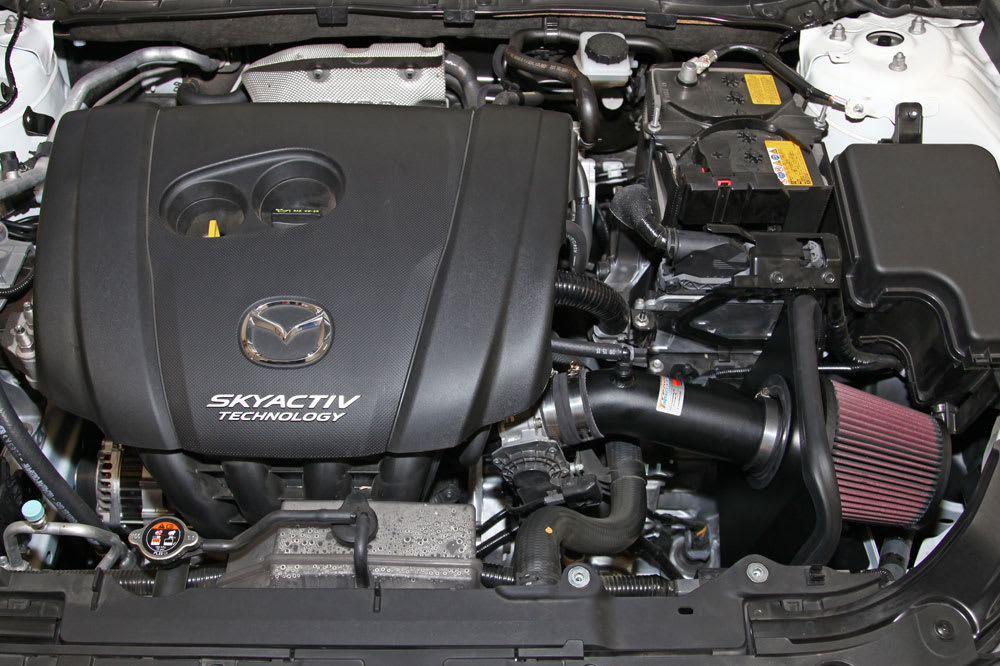 [K&N]   Metal Intake Kits - 69-6033TTK K&N Performance Air Intake System, 2014 - 2018 Mazda 3 2.0L L4