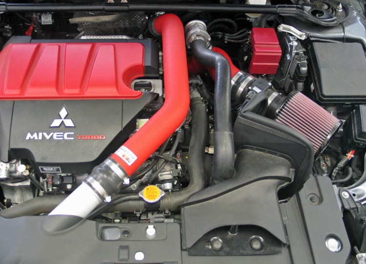 [K&N]   Metal Intake Kits - 69-6546TWR K&N Performance Air Intake System, 2008 - 2015 Mitsubishi Lancer Evolution GSR 2.0L L4