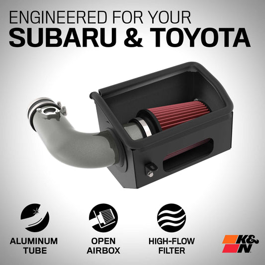 [K&N]   Metal Intake Kits - 69-8624TC K&N Performance Air Intake System - SUBARU BRZ H4-2.4L
