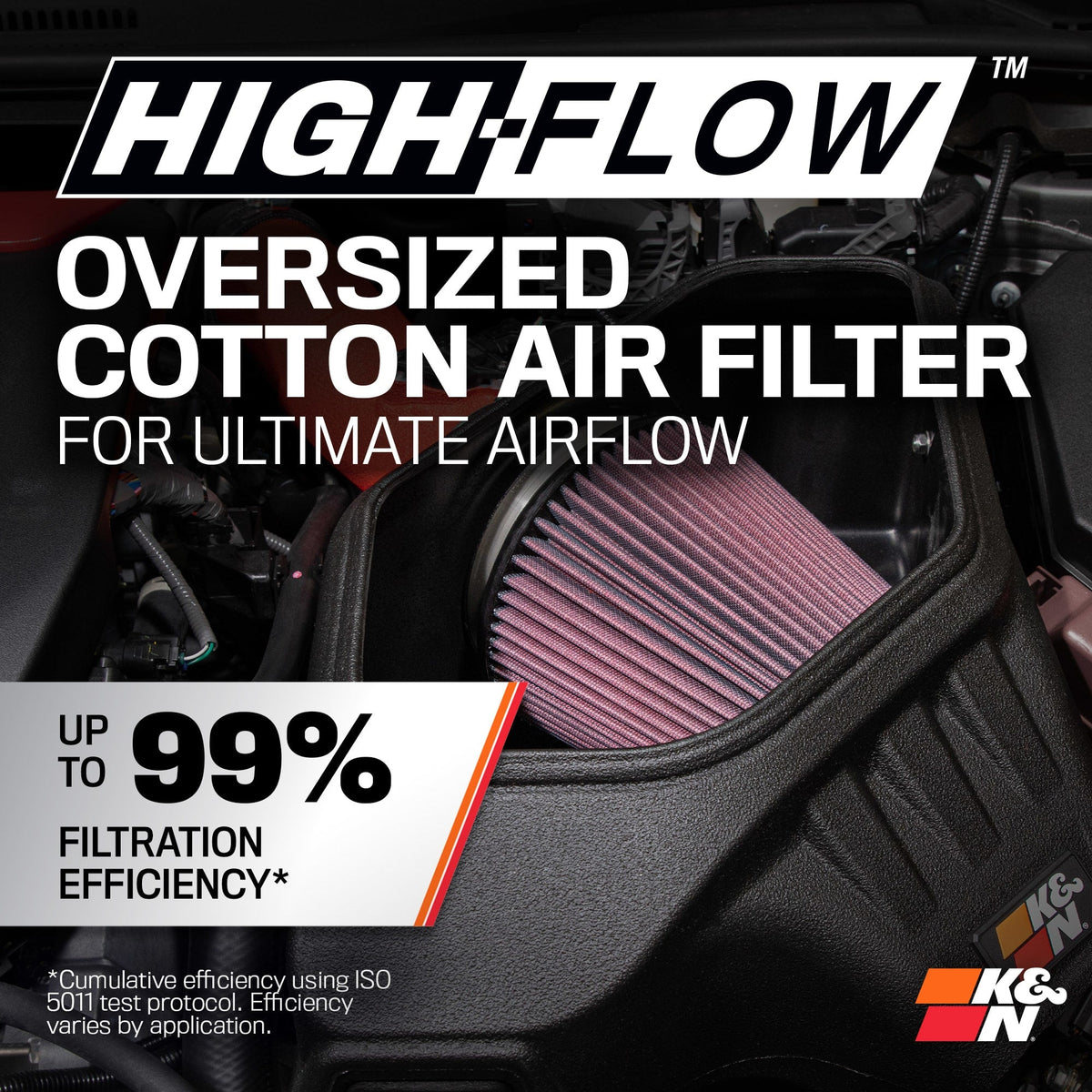 [K&N]   Metal Intake Kits - 69-8625TWR K&N Performance Air Intake System, 2023 - 2025 Toyota GR Corolla 1.6L