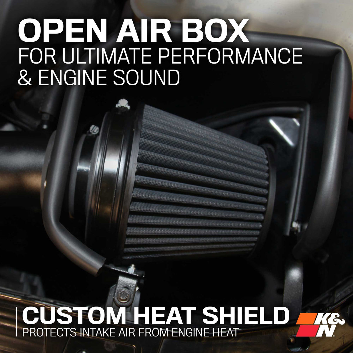 [K&N]   Metal Intake Kits - 71-1542 K&N Performance Air Intake System, Chrysler 300C, Dodge Charger/Challenger 5.7/6.1l V8, '05-23