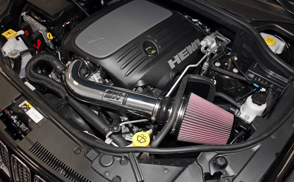 [K&N]   Metal Intake Kits - 77-1563KP K&N Performance Air Intake System, Jeep Grand Cherokee/Dodge Durango 5.7l V8, '11-22