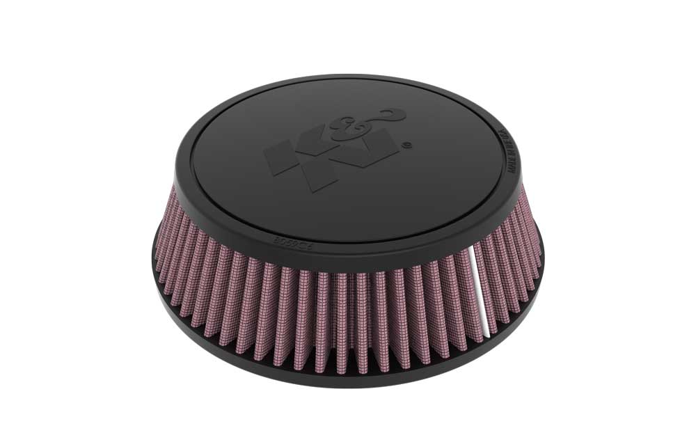 [K&N]   Universal Air Filters - RU-4480 K&N Universal Clamp-On Air Filter - 4-1/16" FLG, 6-7/8"B, 5-7/8"T, 2-3/16"H, W/SMOG PORT