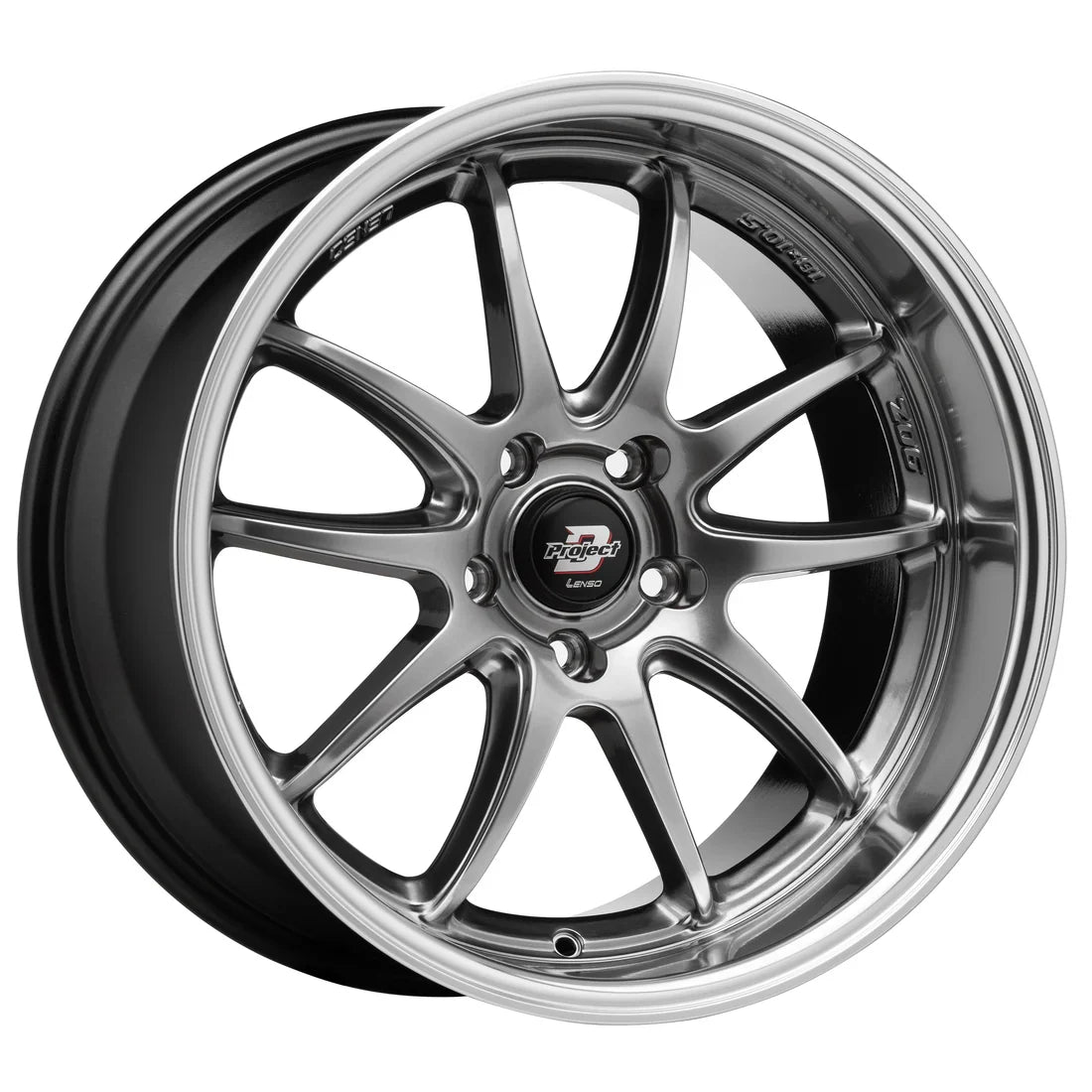 Lenso 90-Z Wheel Hyper Black Mirror Lip - image 1