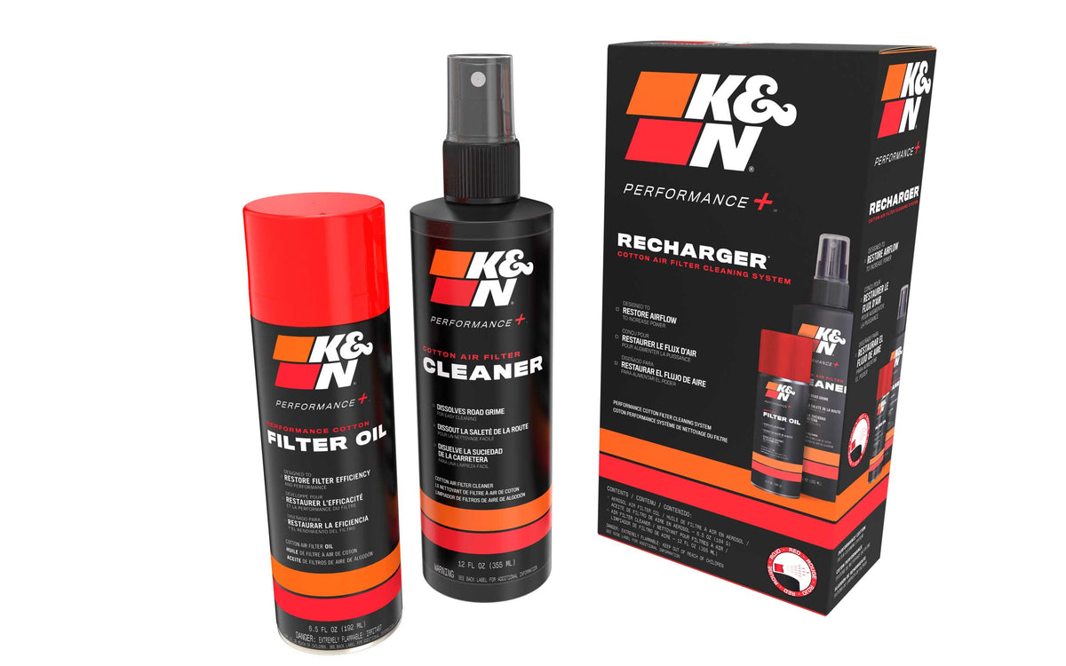 [K&N]   Air Filter Cleaning Products - 99-5000 K&N Air Filter Cleaning Kit: Aerosol Filter Cleaner and Oil Kit