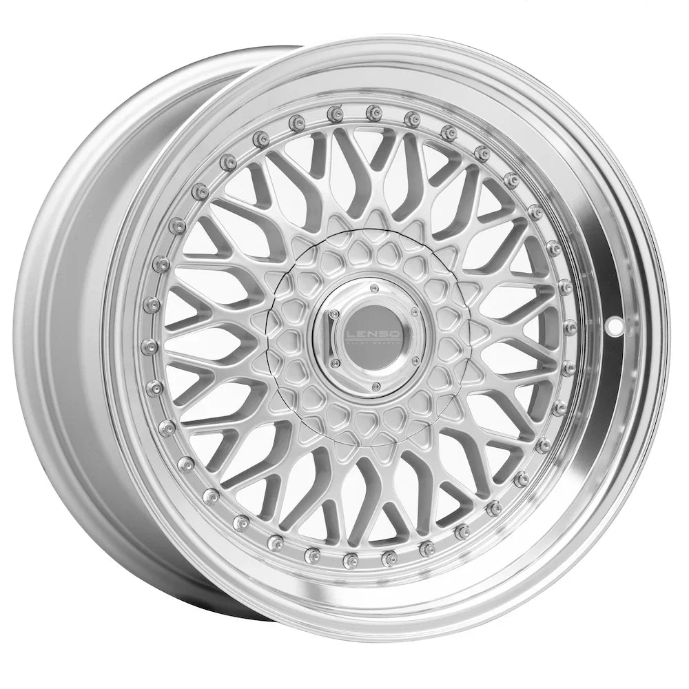 Lenso BSX Wheel Silver Mirror Lip - image 1