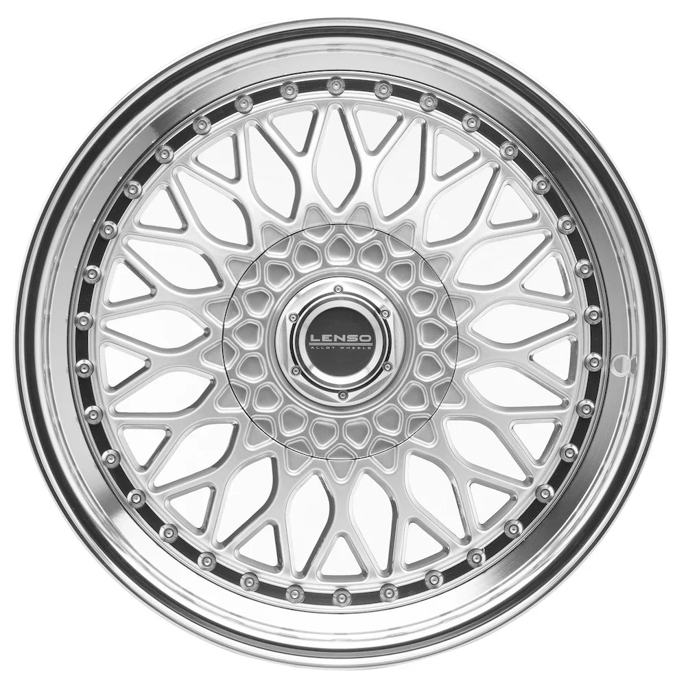 Lenso BSX Wheel Silver Mirror Lip - image 2
