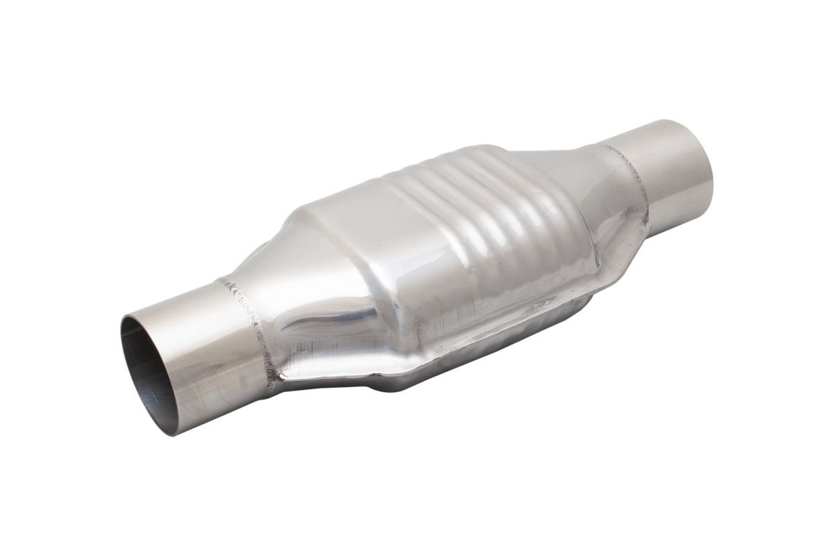 100 Cell Oval Metallic Catalytic Converter with 3Inch Inlet