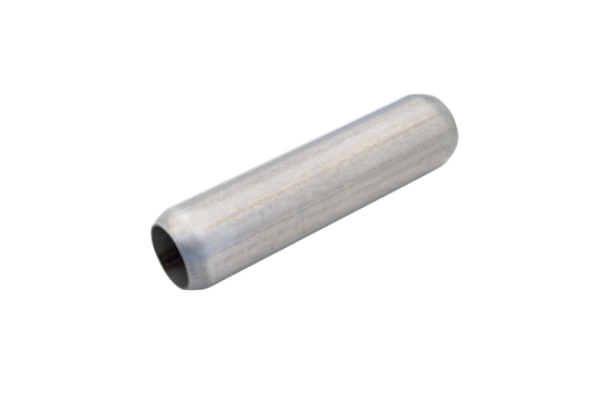 Hot Dog Resonator 3Inch Inlet 14Inch Long Raw 409 Stainless Steel