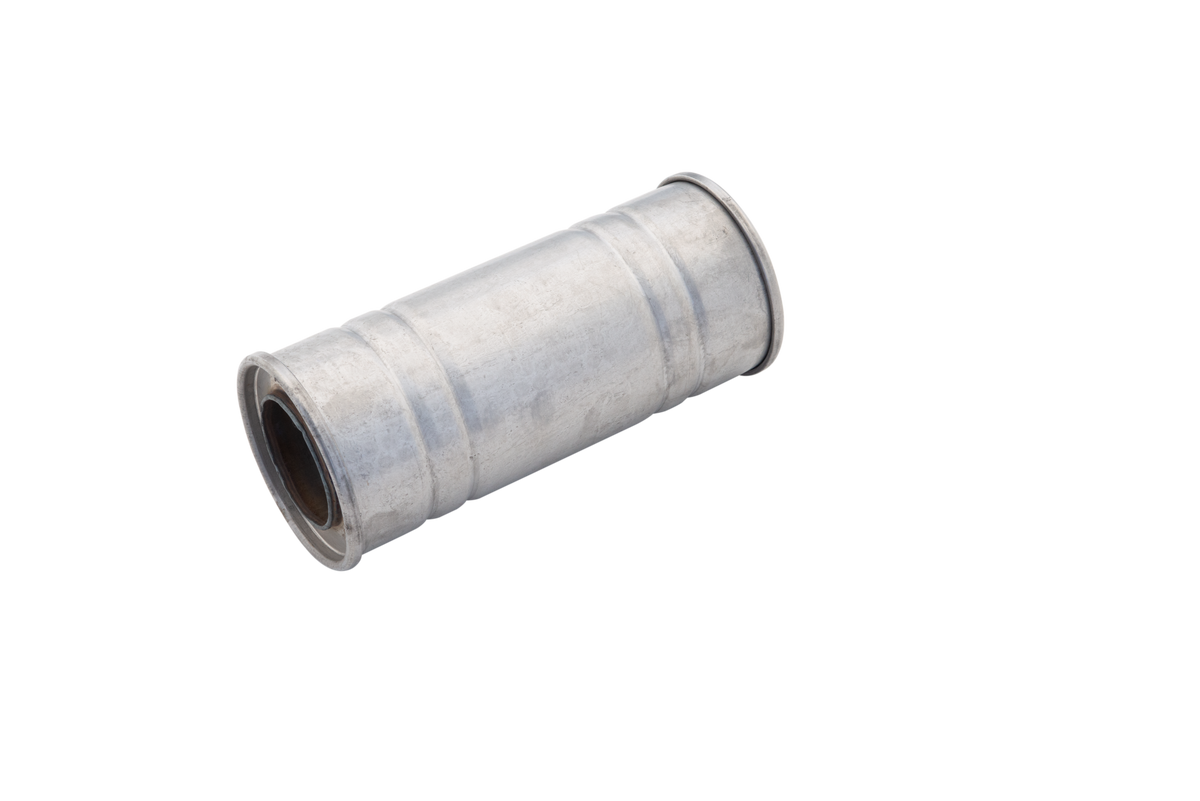 5Inch Round Straight Through Resonator 12Inch Long 2.5Inch Pipework