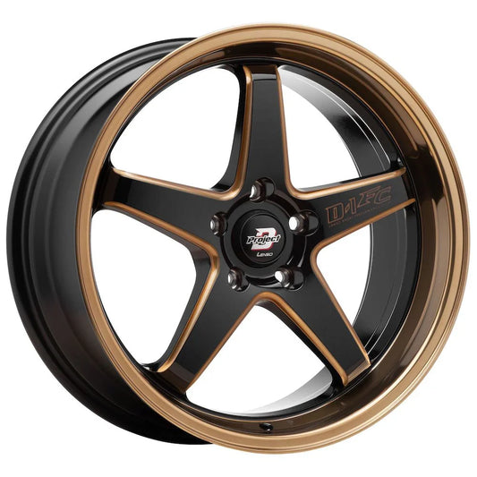 Lenso D-1FC Wheel Gloss Black Copper Milling Copper Lip - image 1