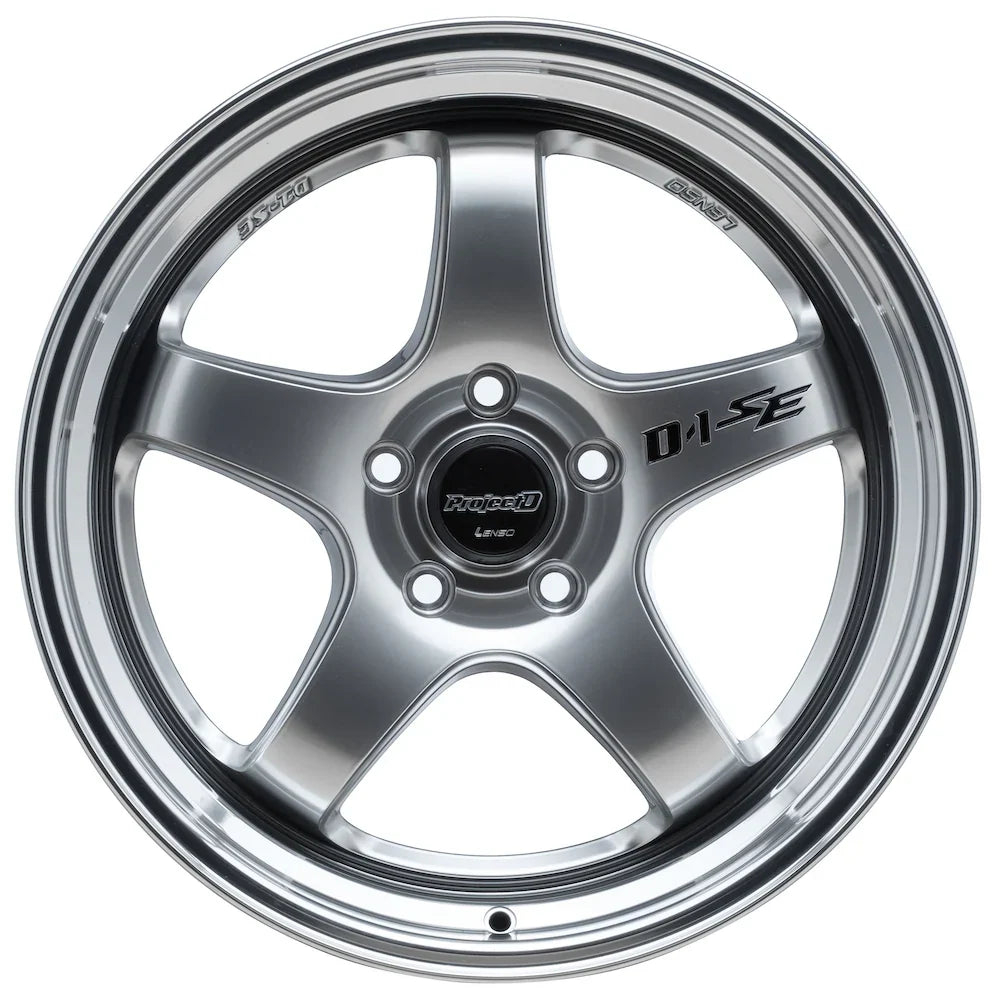 Lenso D-1SE Wheel Hyper Silver Mirror Lip - image 2
