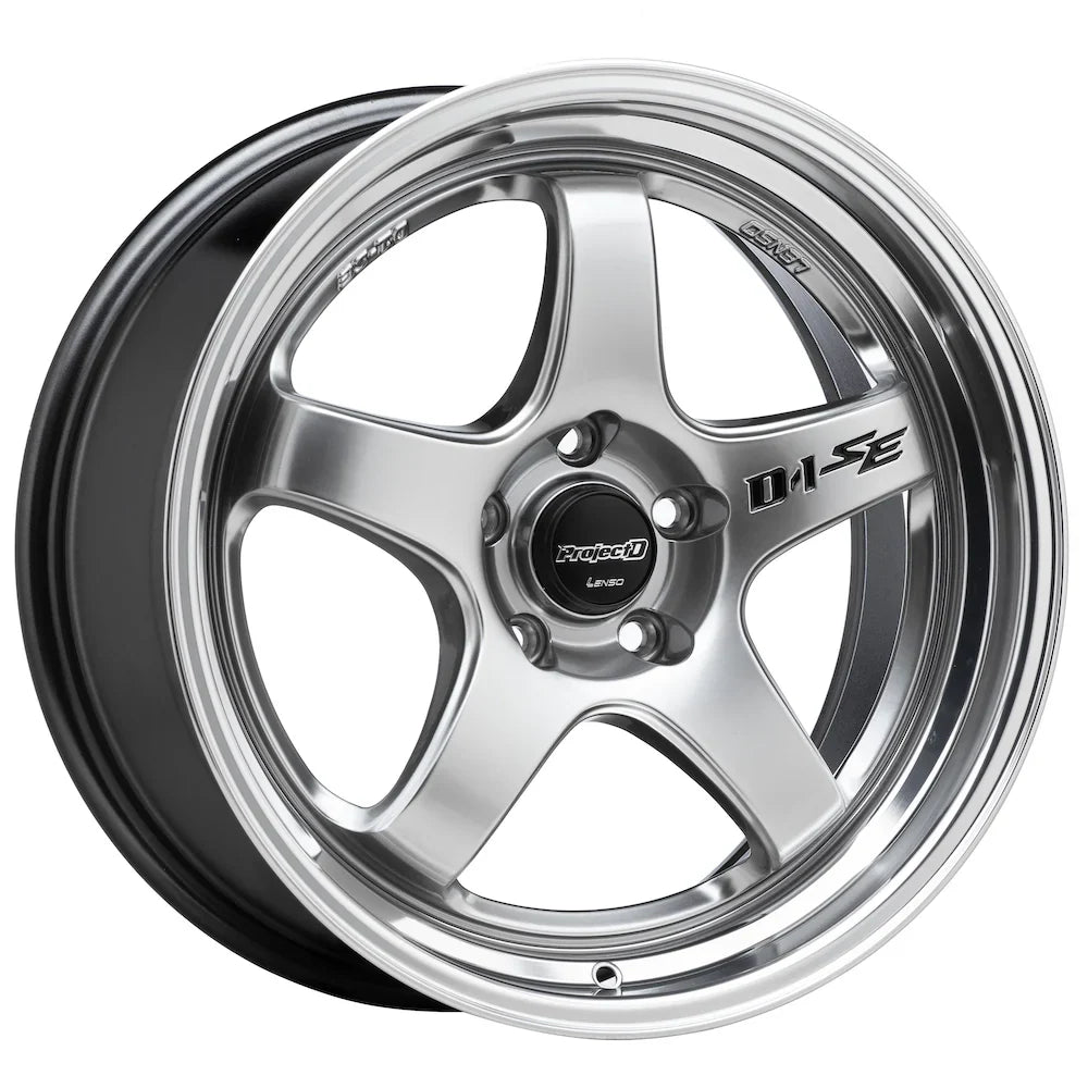 Lenso D-1SE Wheel Hyper Silver Mirror Lip - image 1