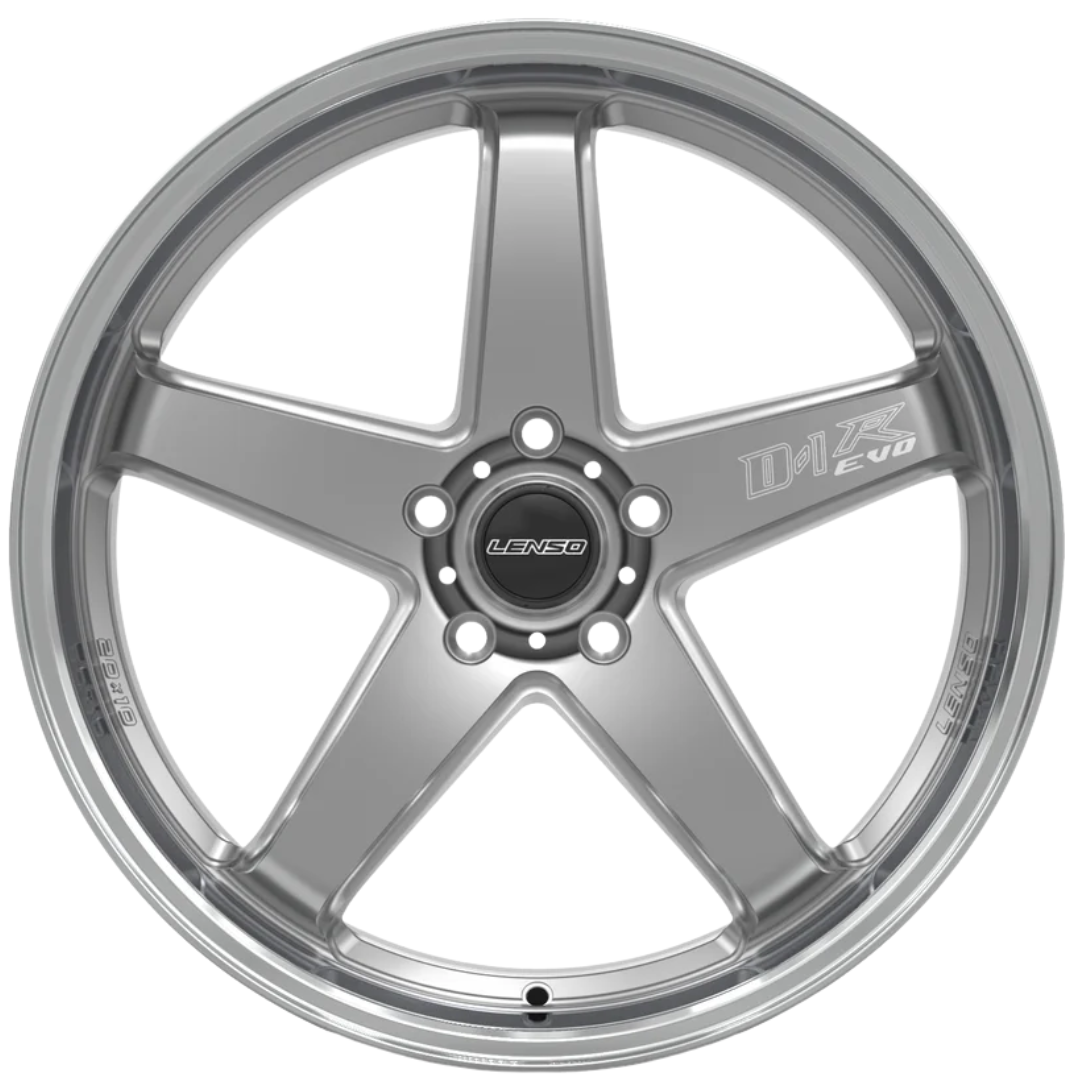 Lenso D1R-EVO Wheel  Hyper Silver Mirror Lip - image 2