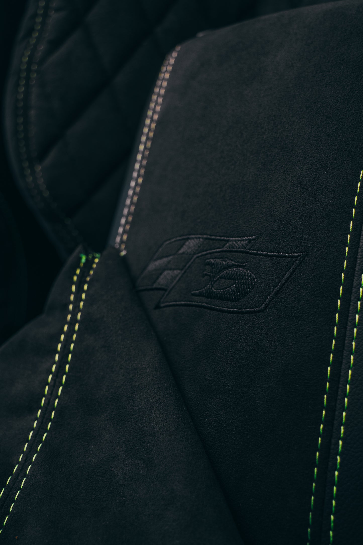 VF HSV STYLE CUSTOM INTERIOR - Charcoal Alcantara & Lime Stitch