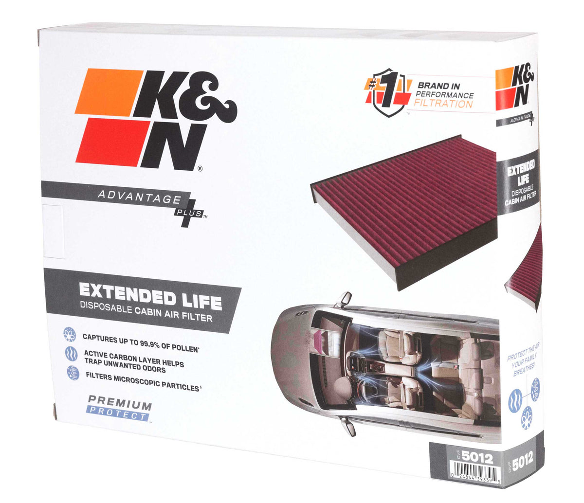 [K&N]   Disposable Cabin Air Filters - DVF5012 K&N Disposable Cabin Air Filter - FORD/LINCOLN ESCAPE/MKC