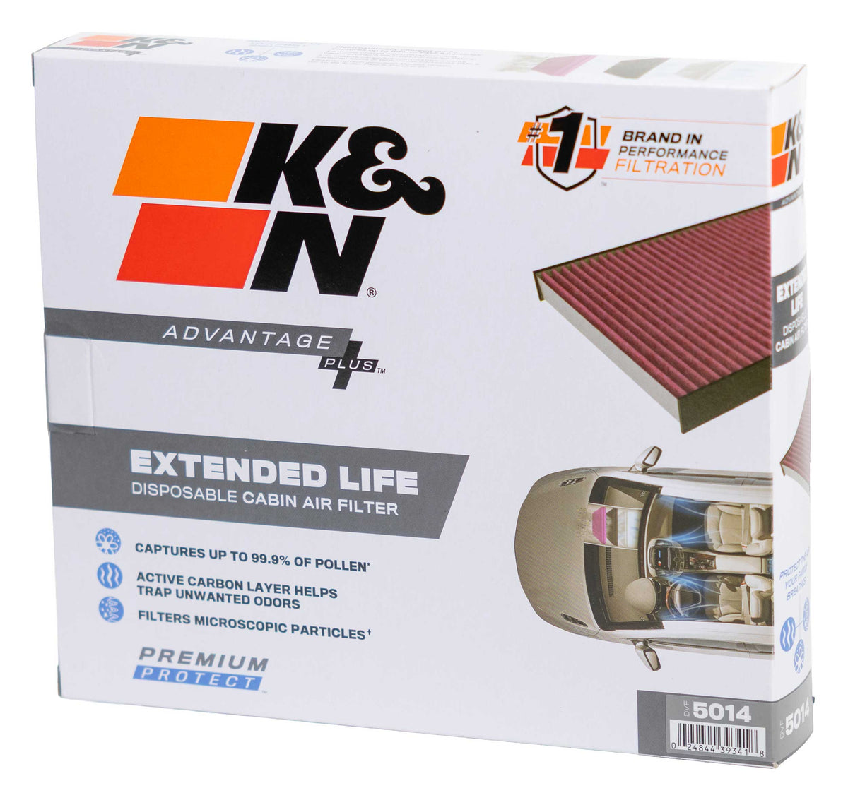 [K&N]   Disposable Cabin Air Filters - DVF5014 K&N Disposable Cabin Air Filter - JAGUAR/LAND ROVER XE/DISCOVERY V
