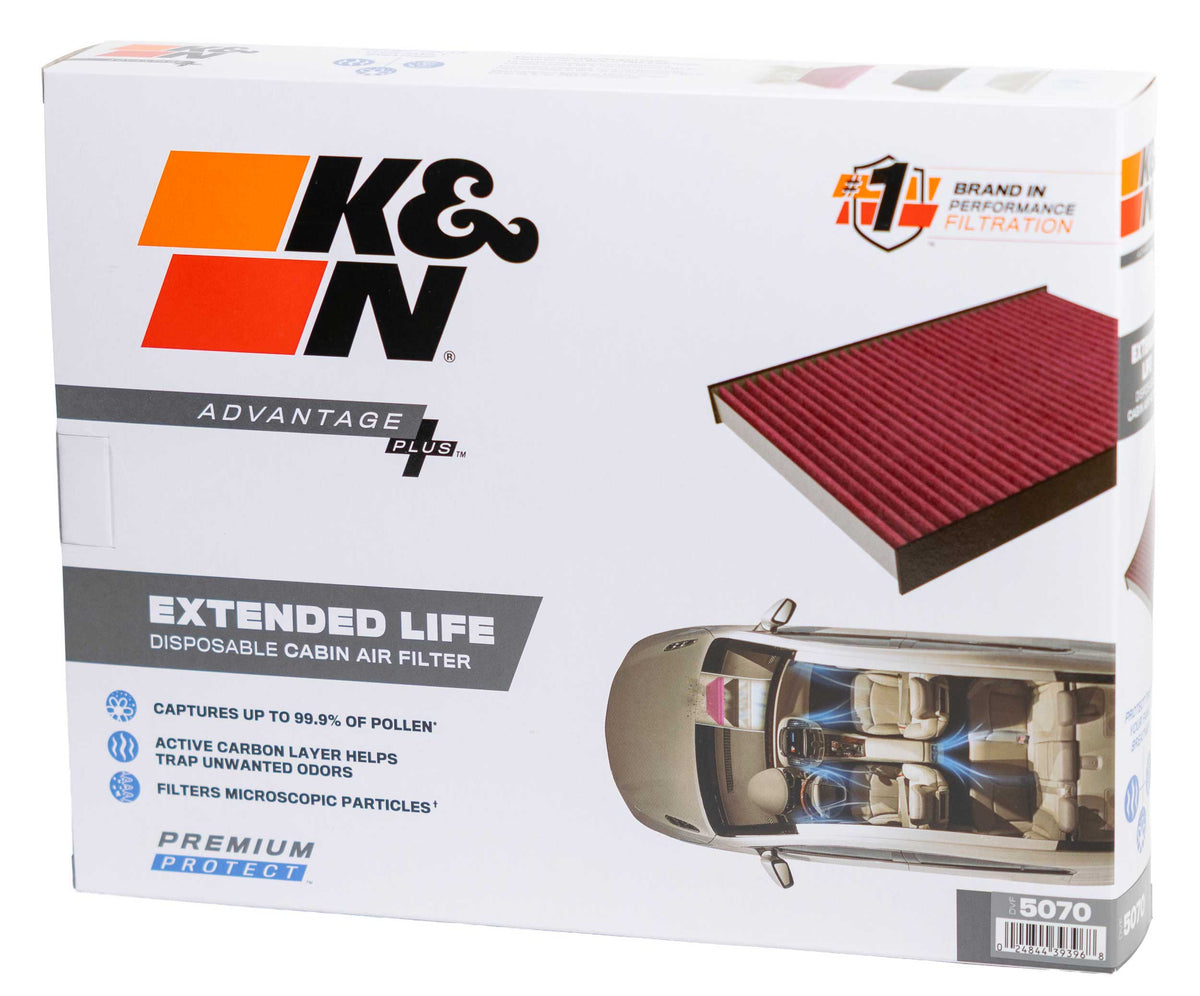 [K&N]   Disposable Cabin Air Filters - DVF5070 K&N Disposable Cabin Air Filter, 2012 - 2025 Mazda 3/ 6/ Atenza/ Axela/ CX5