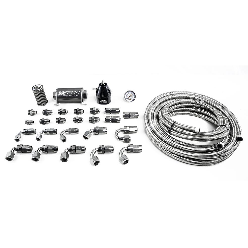[DeatschWerks]   Fuel system - Deatschwerks X2 Series Module CPE Plumbing Kit | 2011-19 Mustang